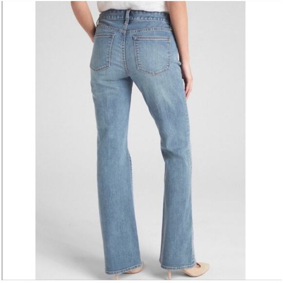 NWT GAP 1969 Mid Rise Long and Lean Jeans Medium Indigo Size 26 Short - Picture 2 of 14